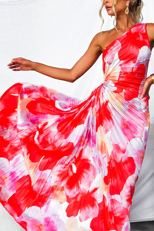 Evie | Elegante vestido floral de un hombro