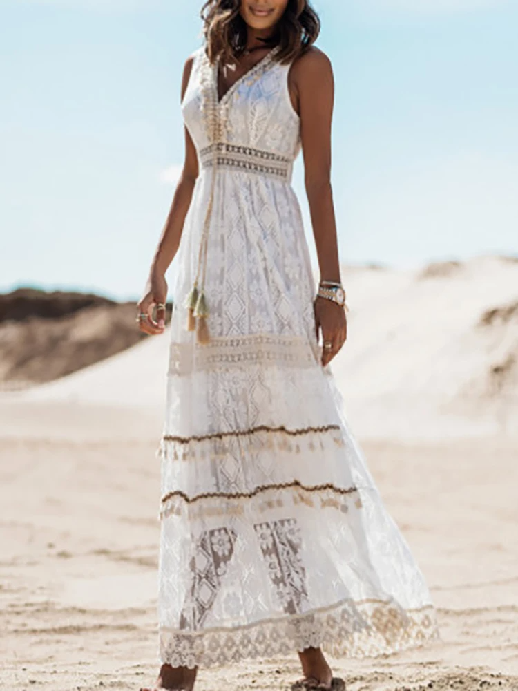 Abagail | Vestido bohemio de lujo