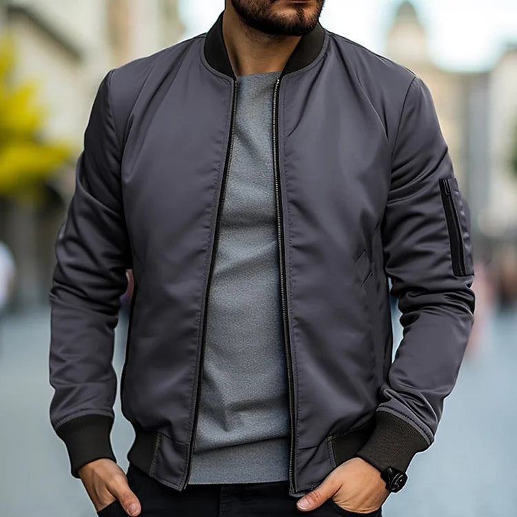 Bomber jacket de hombre, estilosa y perfecta para uso casual