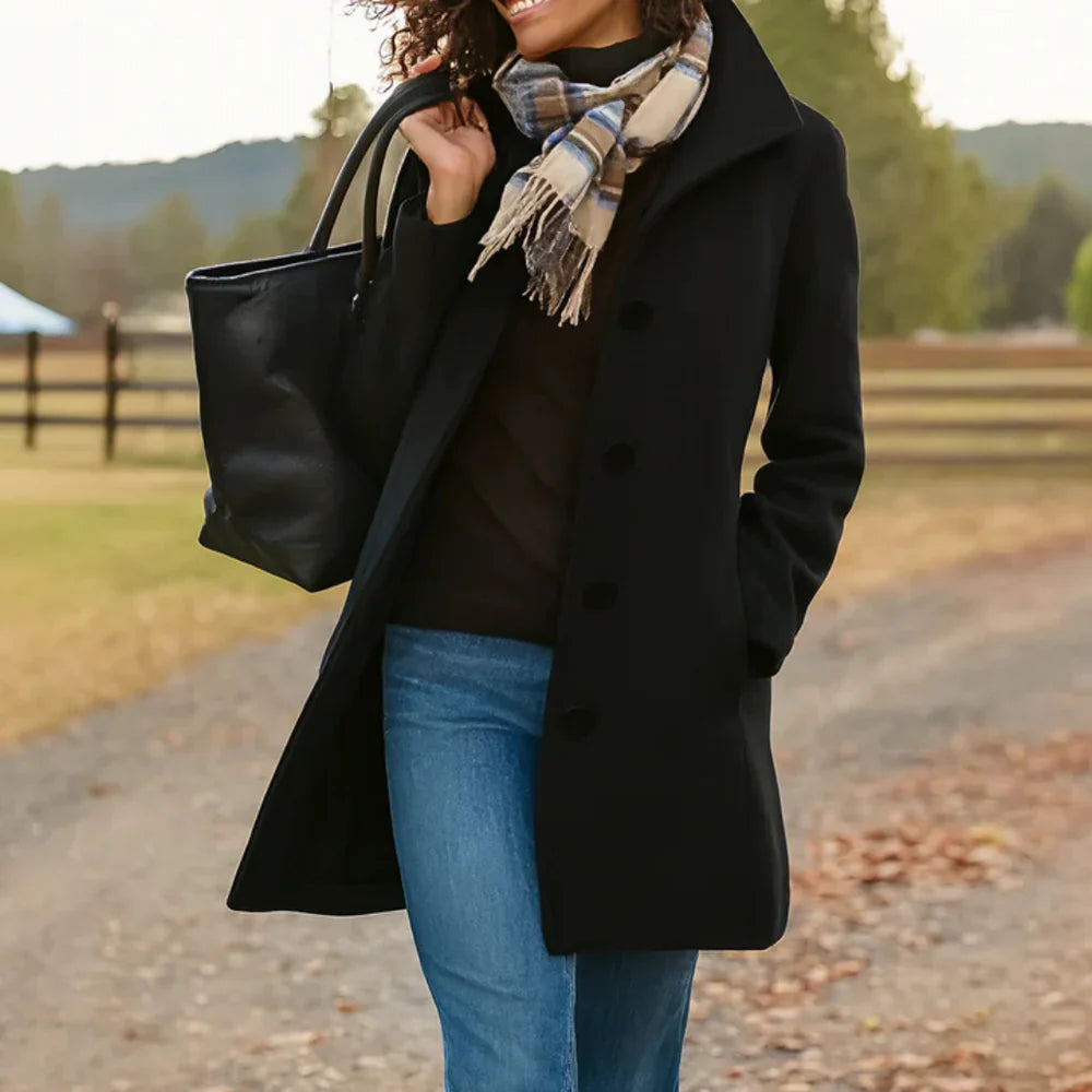 Chaqueta mujer lana elegante ligera perfecta otoño-invierno