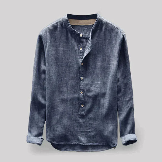 Camisa cómoda y versátil de lino para hombre