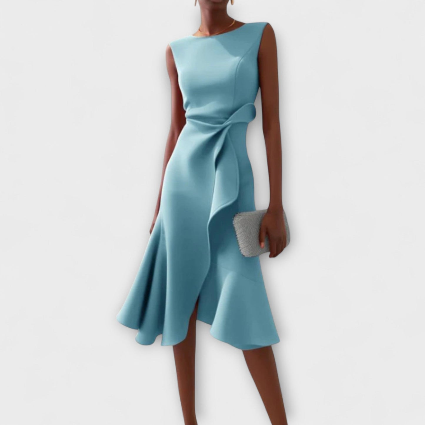 Vestido Midi Mujer – Asimétrico, Elegante y Atemporal para Gala o Fiesta