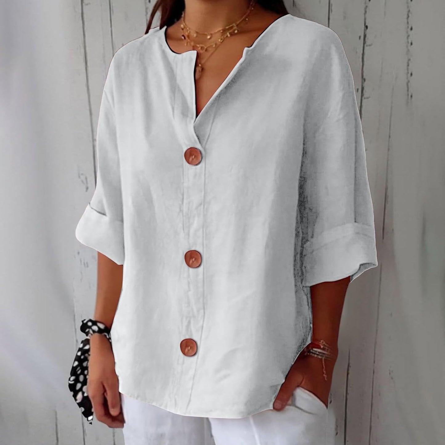 Dione | Camisa de lino ligera y vaporosa
