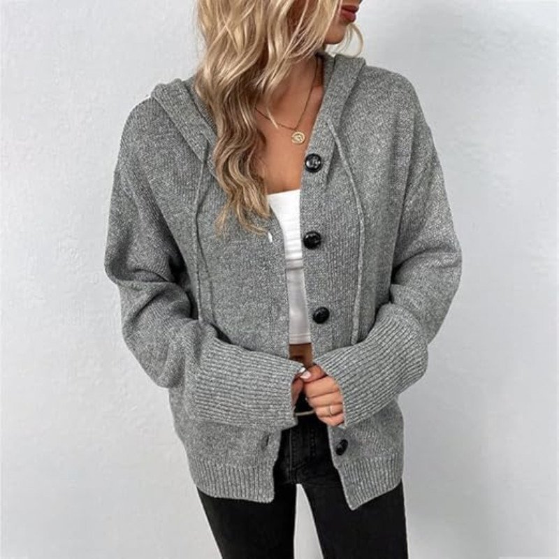 Chaqueta de punto cálida para mujer | Perfecta para los fríos días de invierno