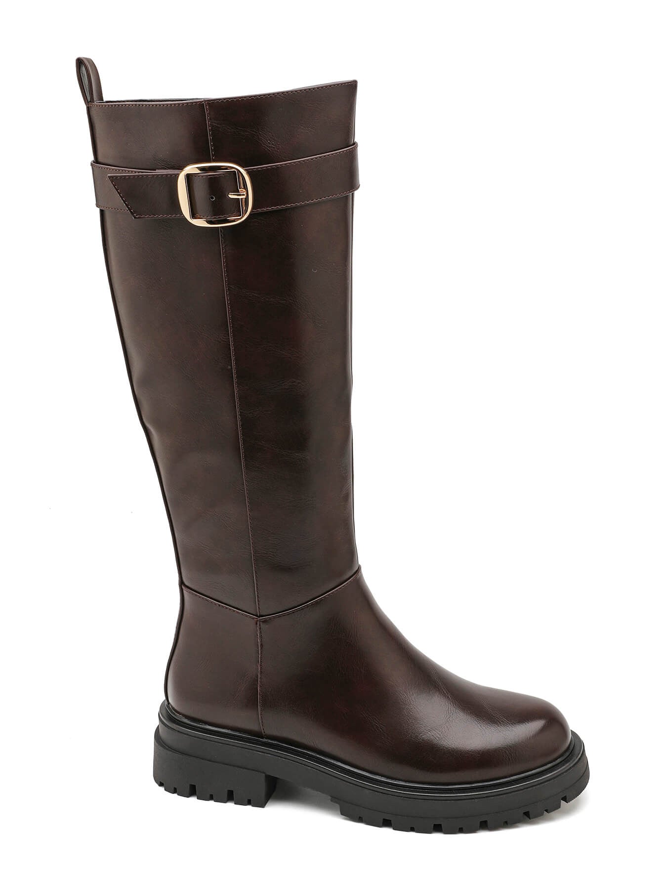 Botas altas para mujer, cuero elegante y diseño moderno