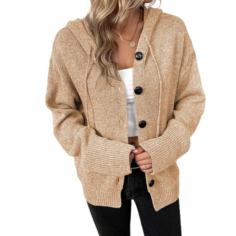 Chaqueta de punto cálida para mujer | Perfecta para los fríos días de invierno