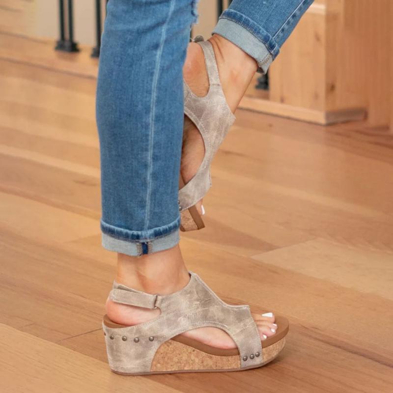 Calzado femenino de cuero, confortable y chic
