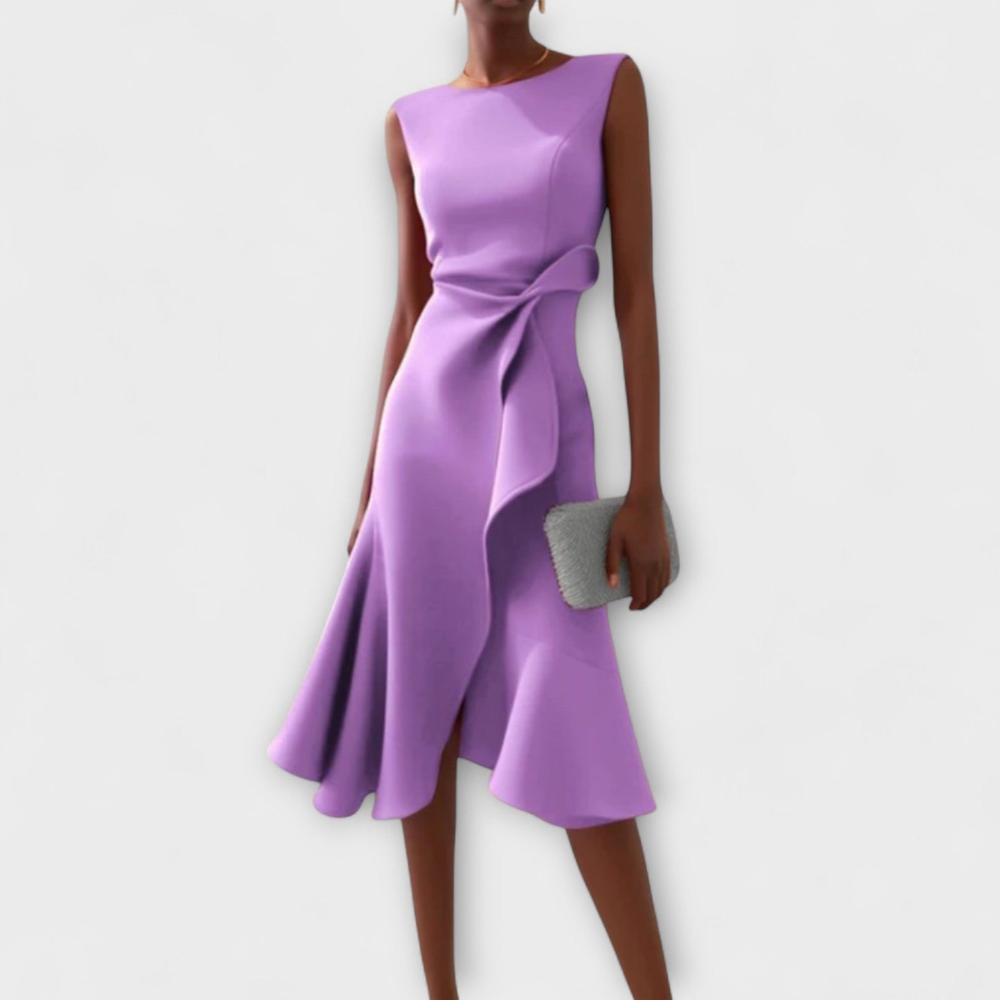 Vestido Midi Mujer – Asimétrico, Elegante y Atemporal para Gala o Fiesta