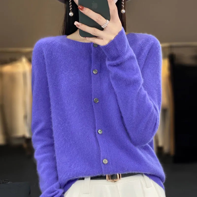 Cárdigan de Mujer en Lana Merino | Cálido y Cómodo