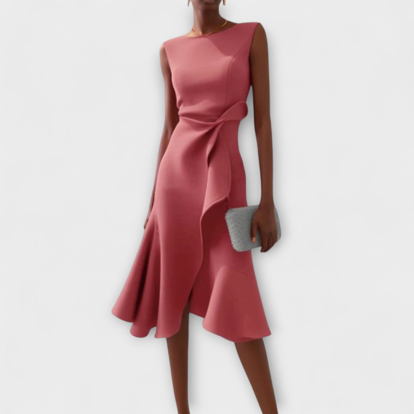 Vestido Midi Mujer – Asimétrico, Elegante y Atemporal para Gala o Fiesta