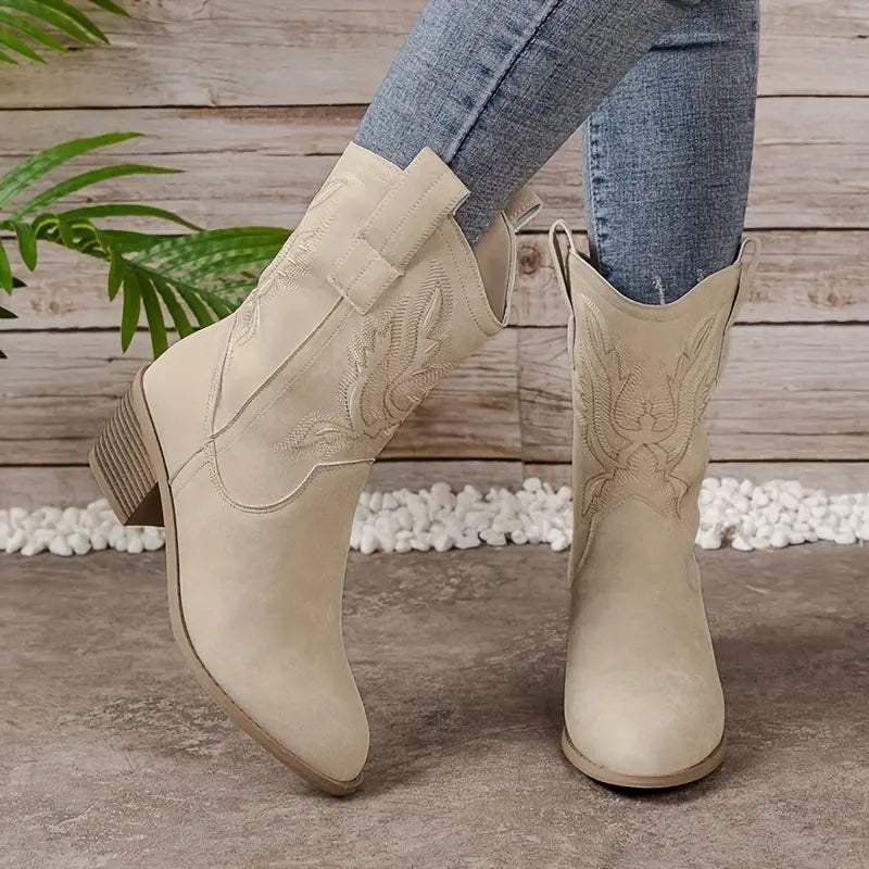 Botas vaqueras de tacón para mujer: cómodas y a la moda con un estilo western