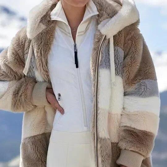 Chaqueta Mujer – Cálida de Invierno con Capucha y Estilo Casual