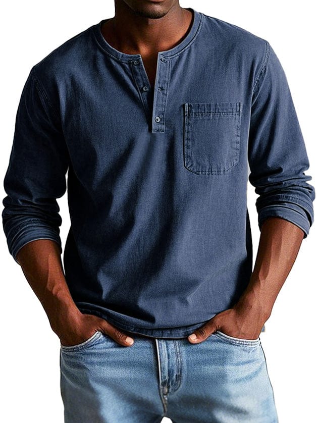 Camisa vintage para hombre, elegante y confortable