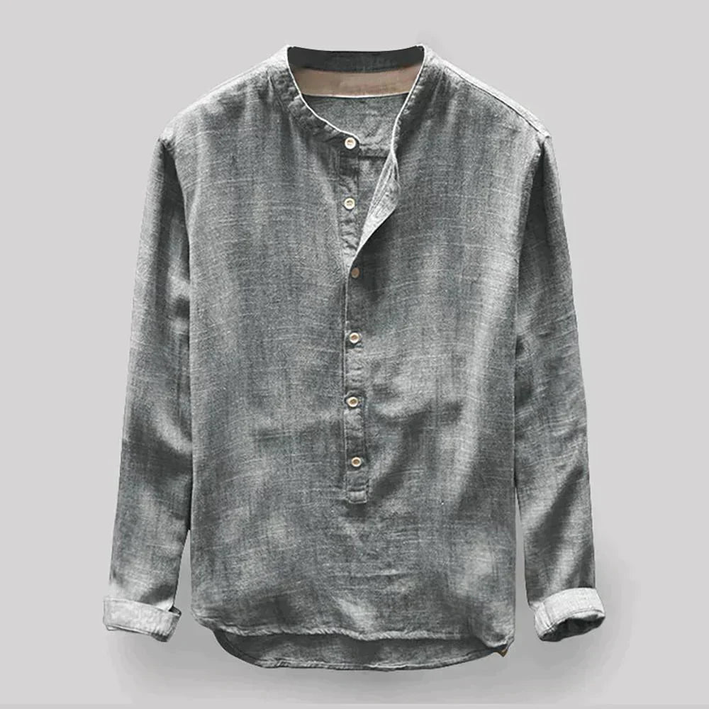 Camisa cómoda y versátil de lino para hombre