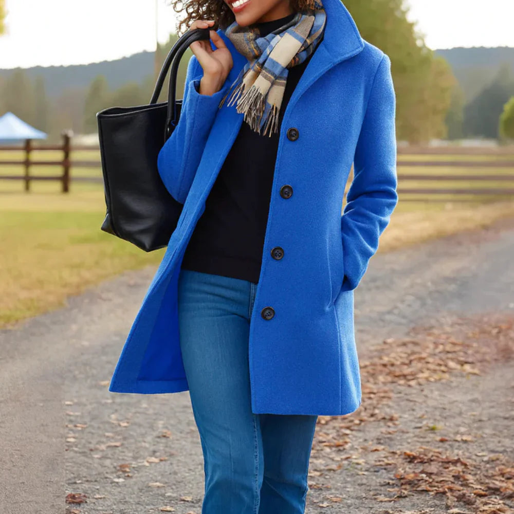 Chaqueta mujer lana elegante ligera perfecta otoño-invierno