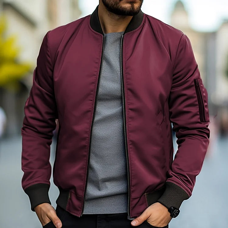 Bomber jacket de hombre, estilosa y perfecta para uso casual