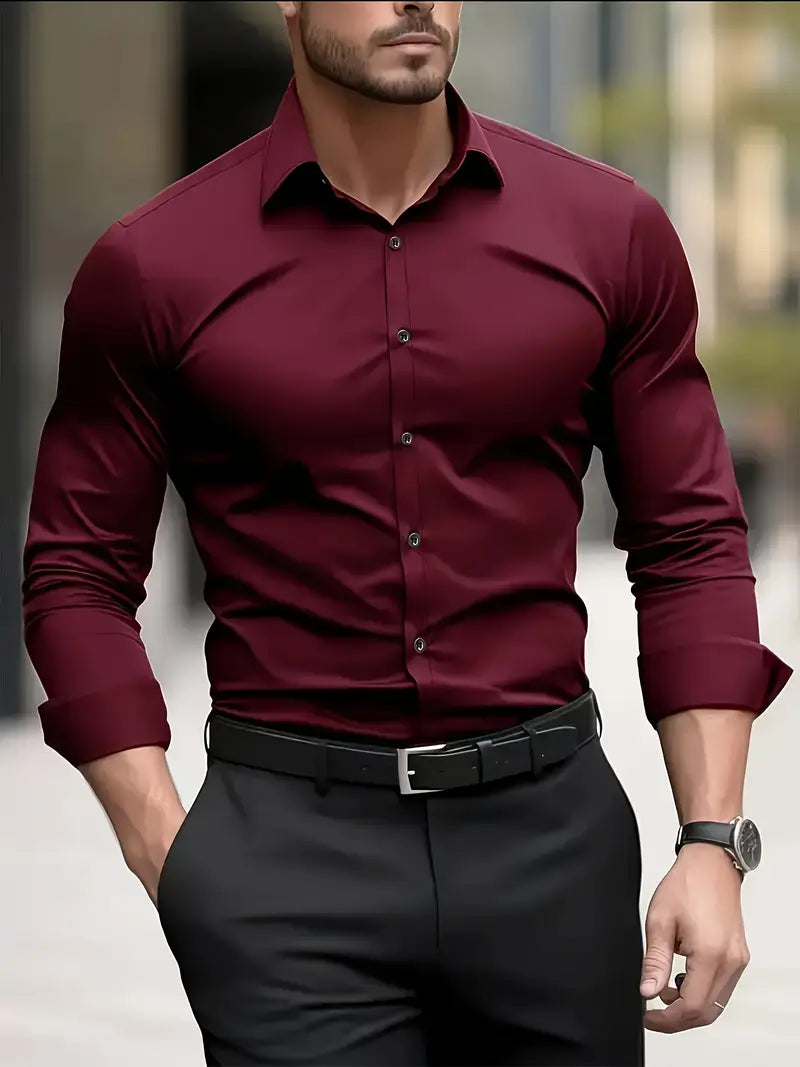 Camisa de Hombre – Perfecta para Oficina, Trabajo o Reuniones