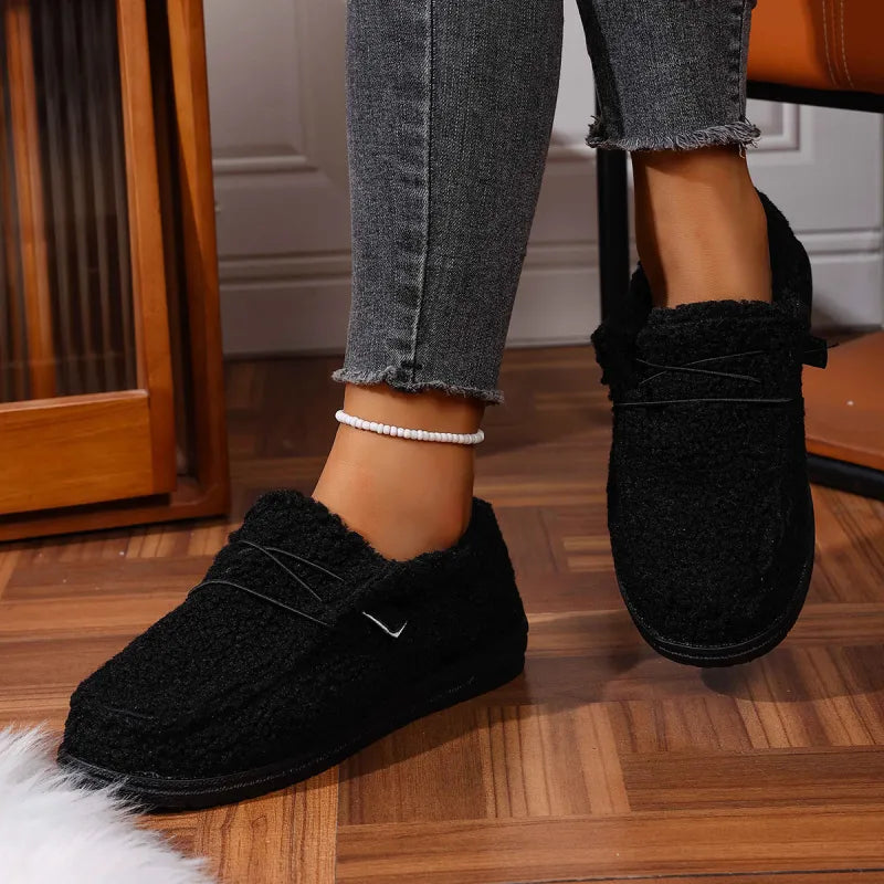 Zapatillas de Casa Mujer – Cálidas y Suaves Estilo Teddy para Invierno