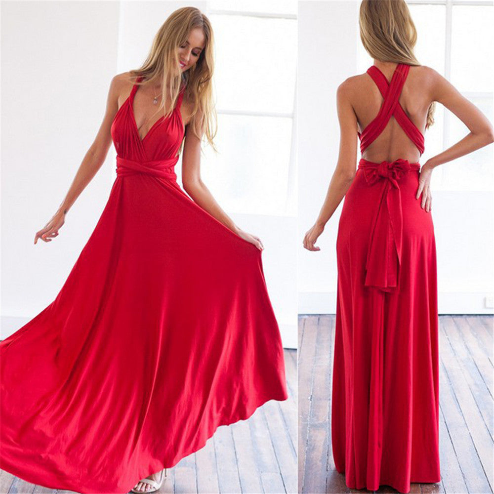 Vestido wrap versátil para dama