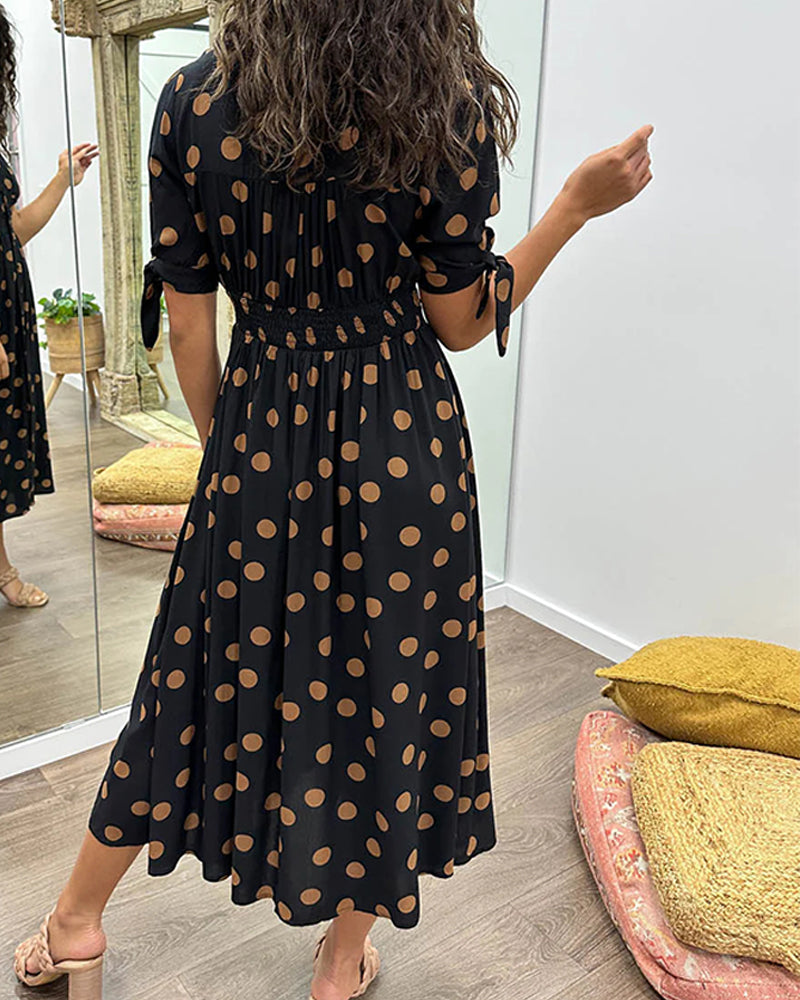 Vestido Vintage Mujer – Lunares, Estilo Femenino y Ajuste Cómodo