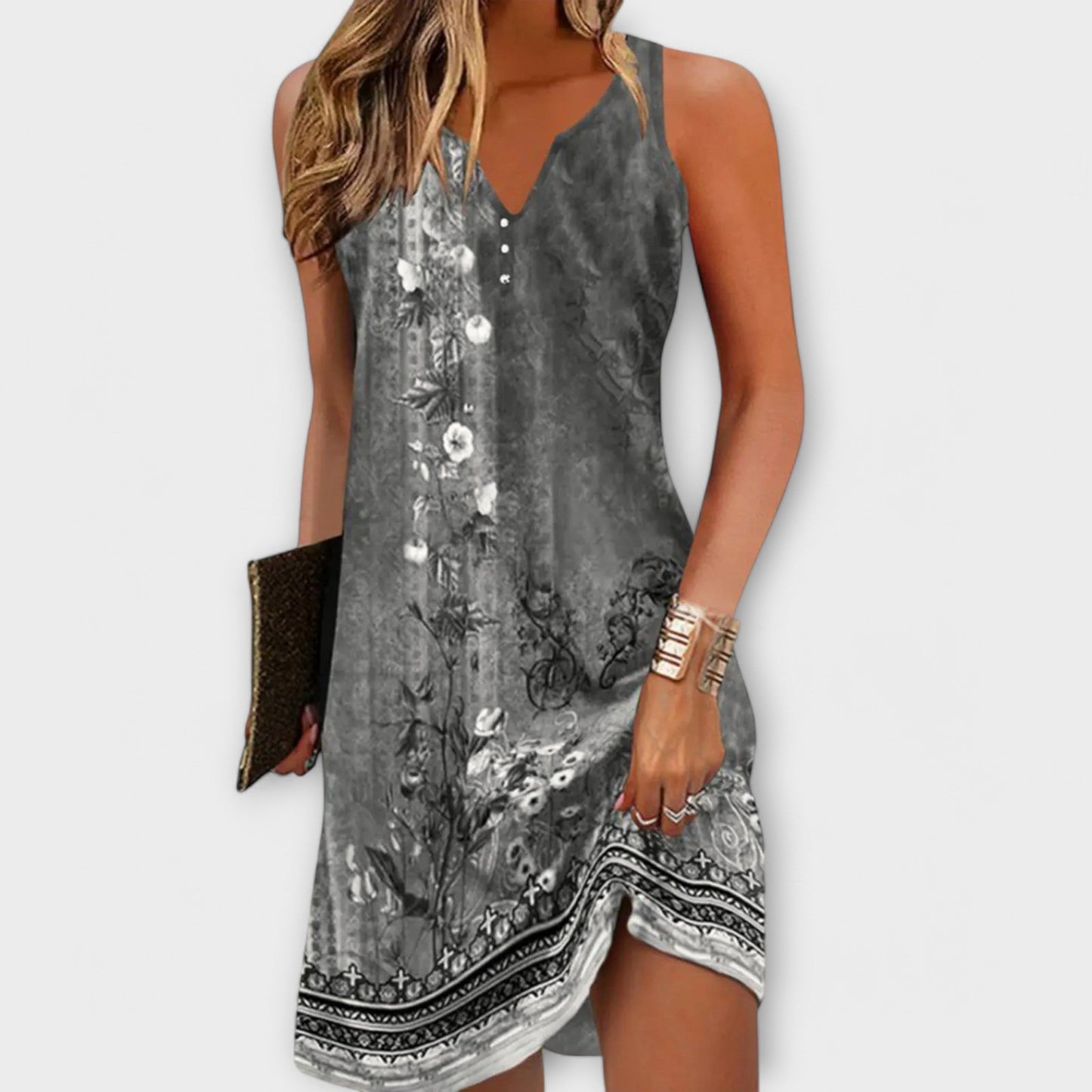 Vestido mujer elegante midi ligero y versátil casual chic