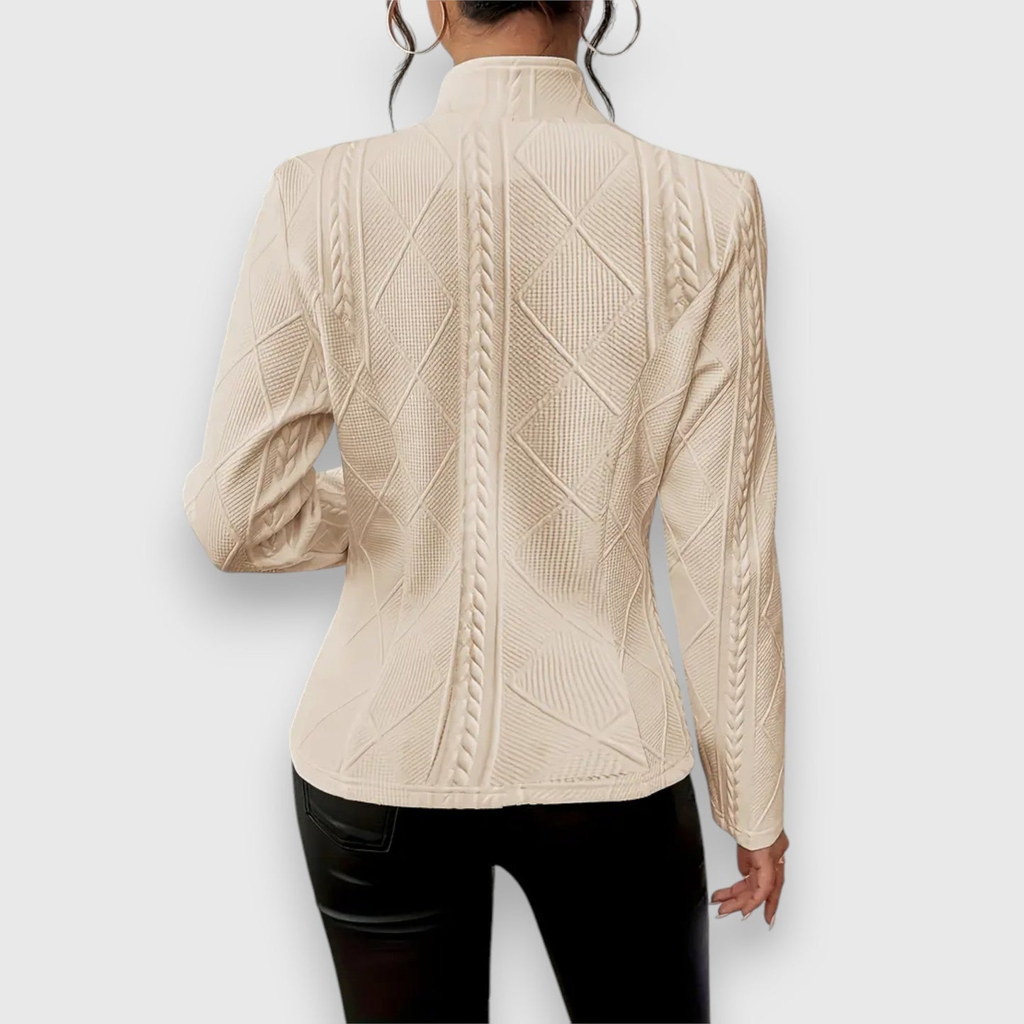 Blazer artesanal mujer elegante ligero y sofisticado paseo