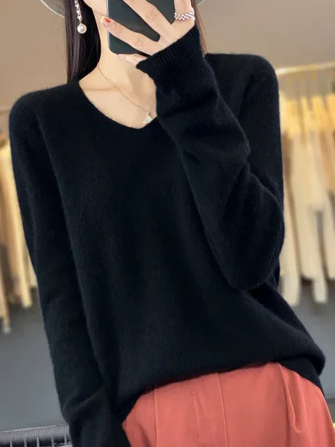 Calynda | Jersey de cachemira con cuello en V