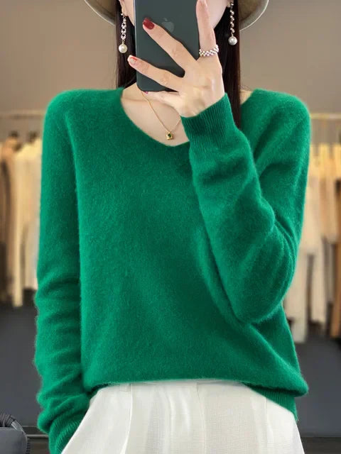 Calynda | Jersey de cachemira con cuello en V