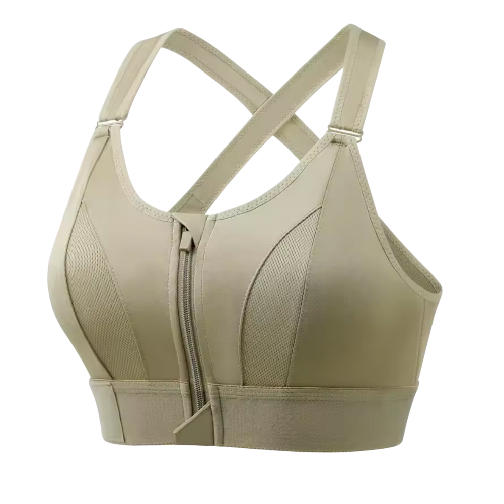 Sujetador Deportivo de Alto Impacto – Con Cremallera Frontal