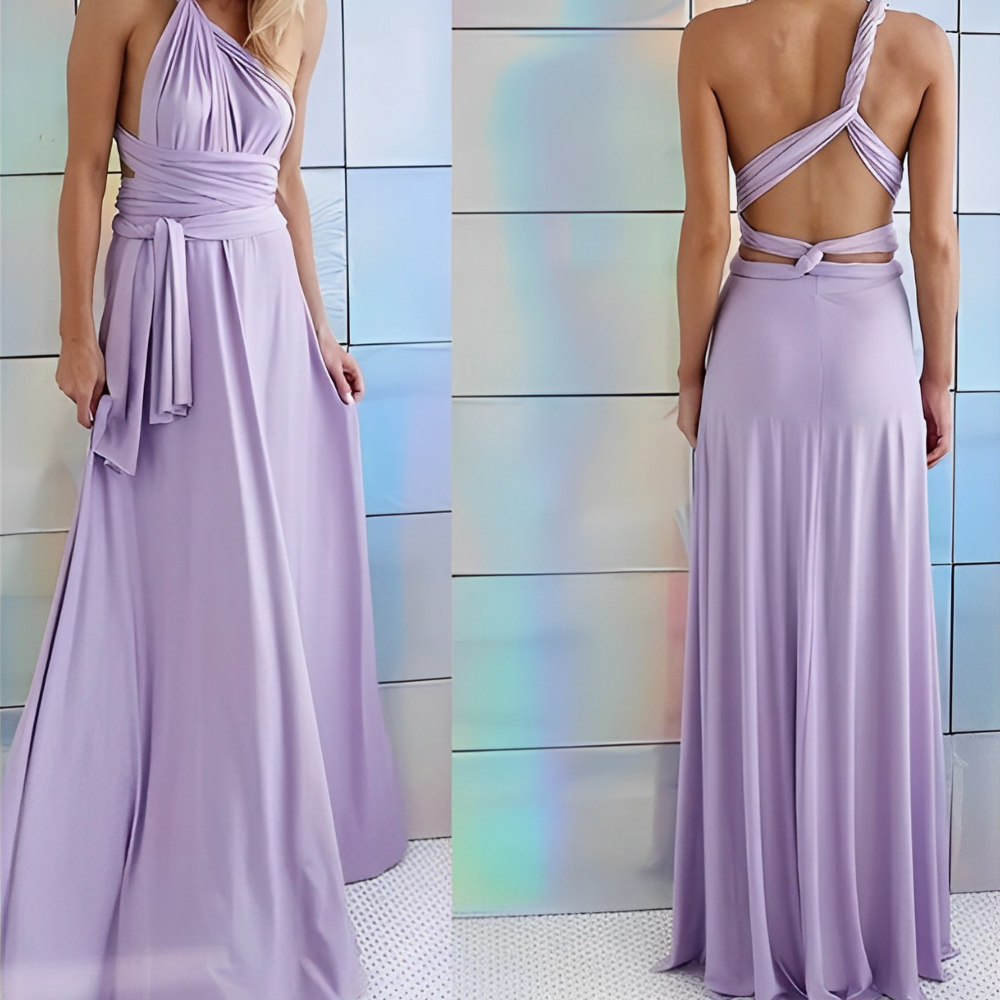 Vestido wrap versátil para dama