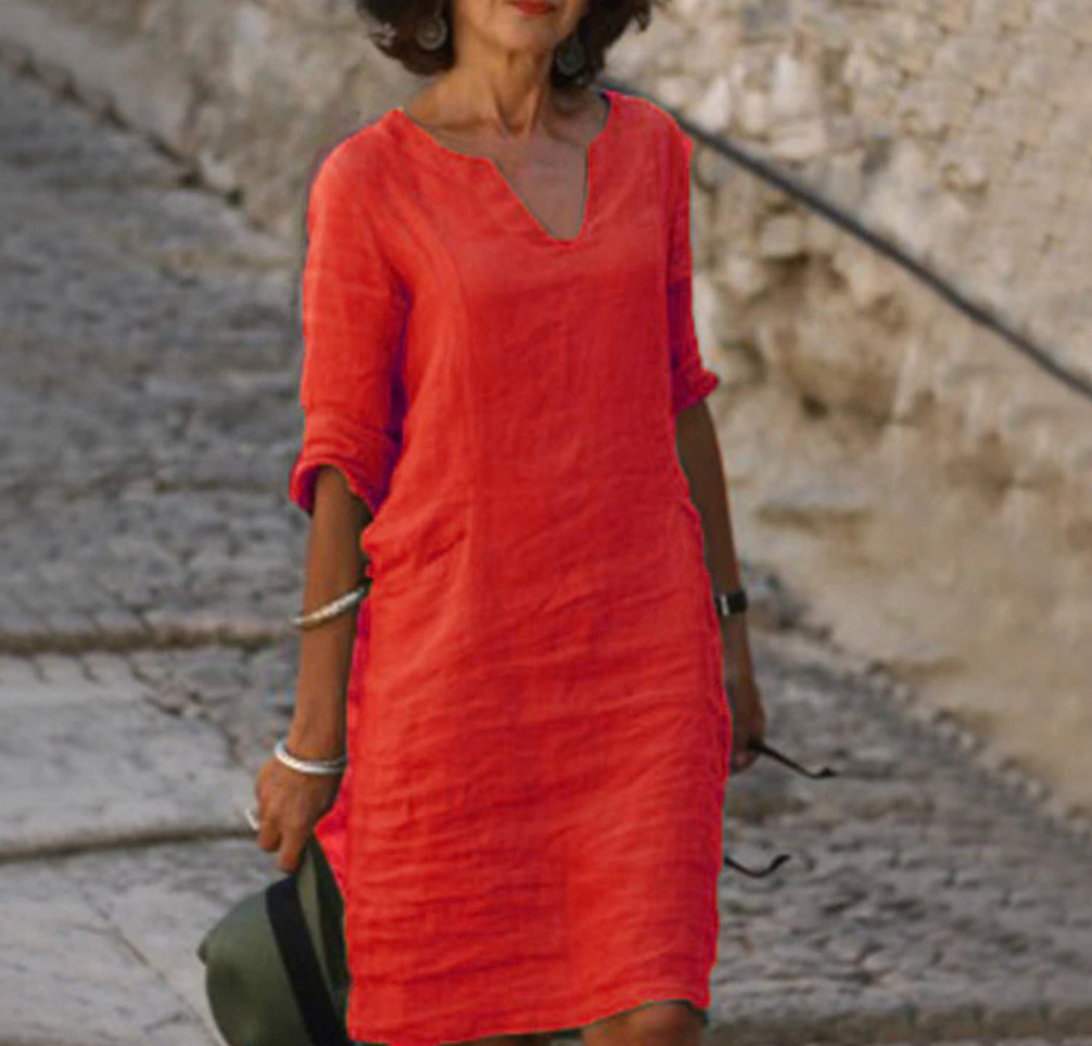 Vestido Verano Mujer – Elegante, Transpirable y Perfecto para Diario o Eventos