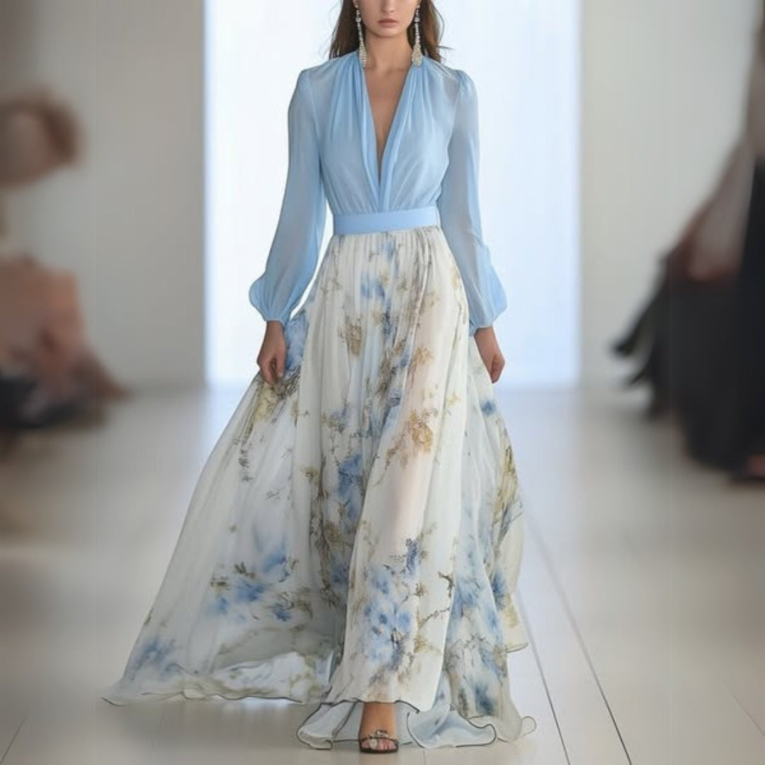 Ivy | Elegante maxivestido floral