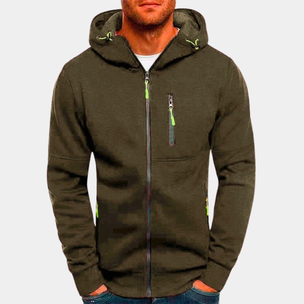 Hoodie masculino ligero, moderno y versátil para diario