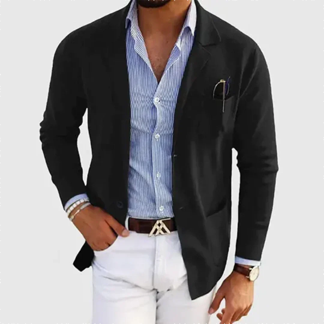 Blazer elegante para hombre: cálido para el trabajo y el tiempo libre