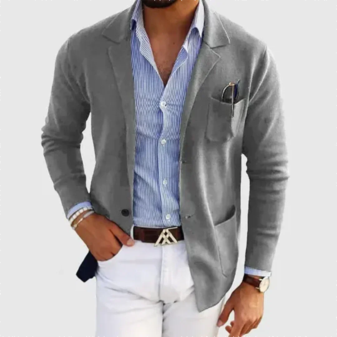 Blazer elegante para hombre: cálido para el trabajo y el tiempo libre