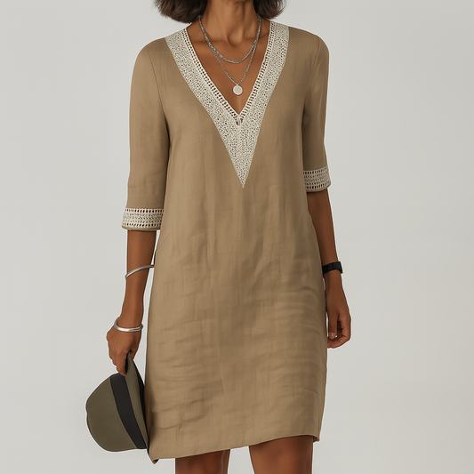 Vestido lino mujer, fresco y sofisticado para primavera y verano
