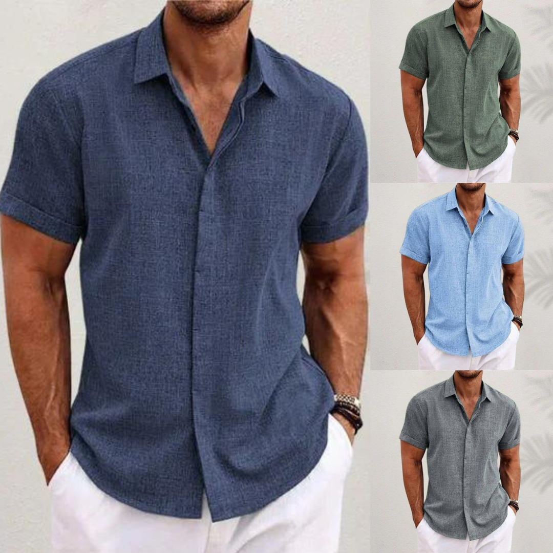 Camisa elegante de hombre, ligera y sofisticada