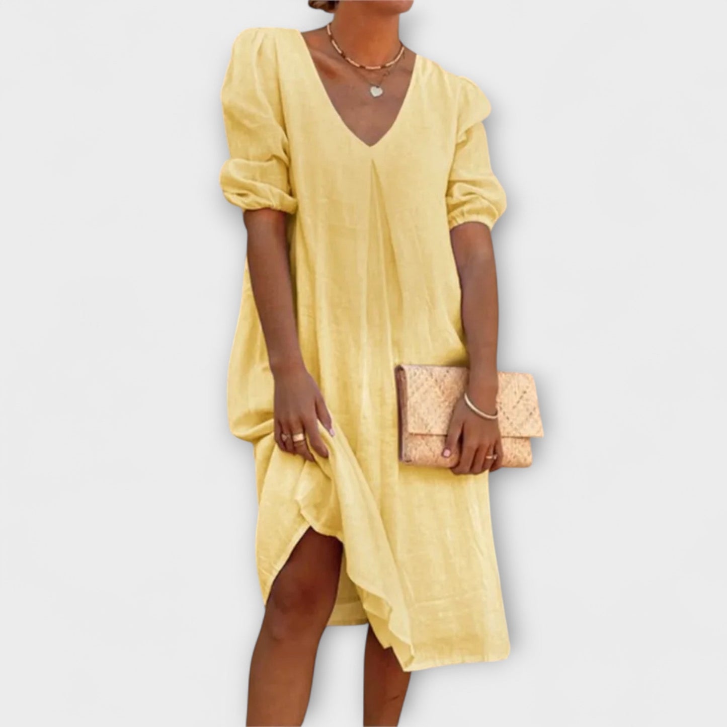Josina | Elegante vestido de verano con detalles de ganchillo