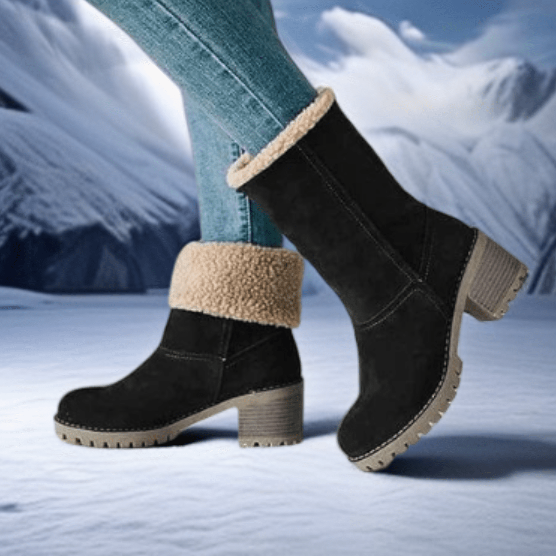 Botas de invierno mujer, modernas y confortables para uso diario