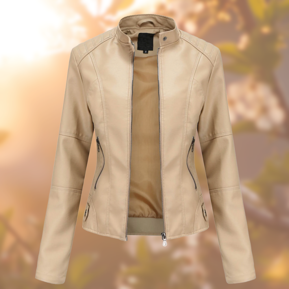Chaqueta de Cuero Femenina – Elegancia y Comodidad