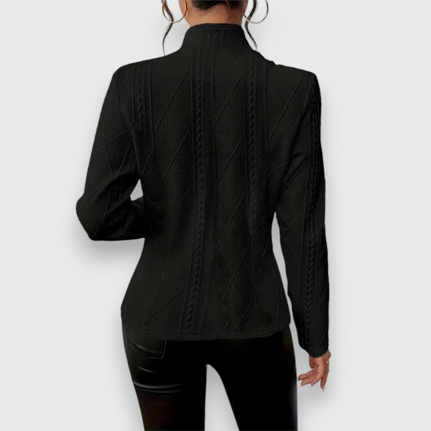 Blazer artesanal mujer elegante ligero y sofisticado paseo