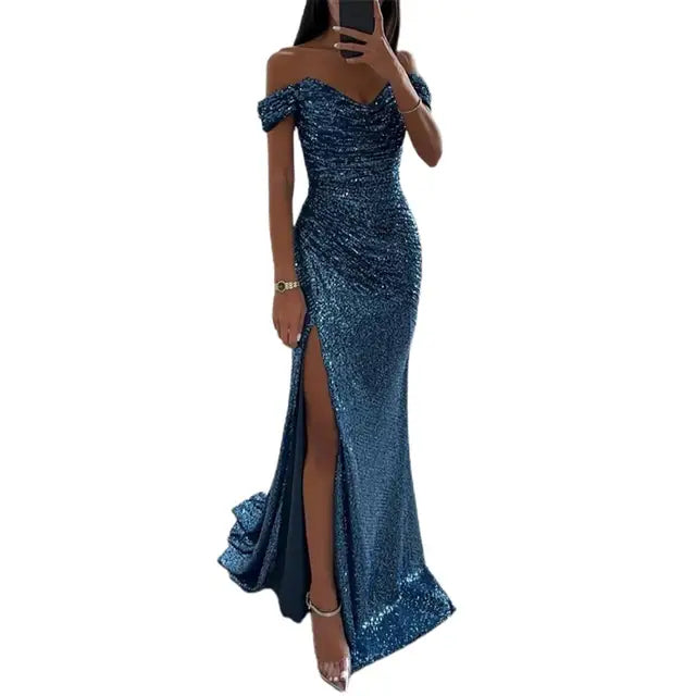 Alejandra | Elegante vestido de noche con escote en V