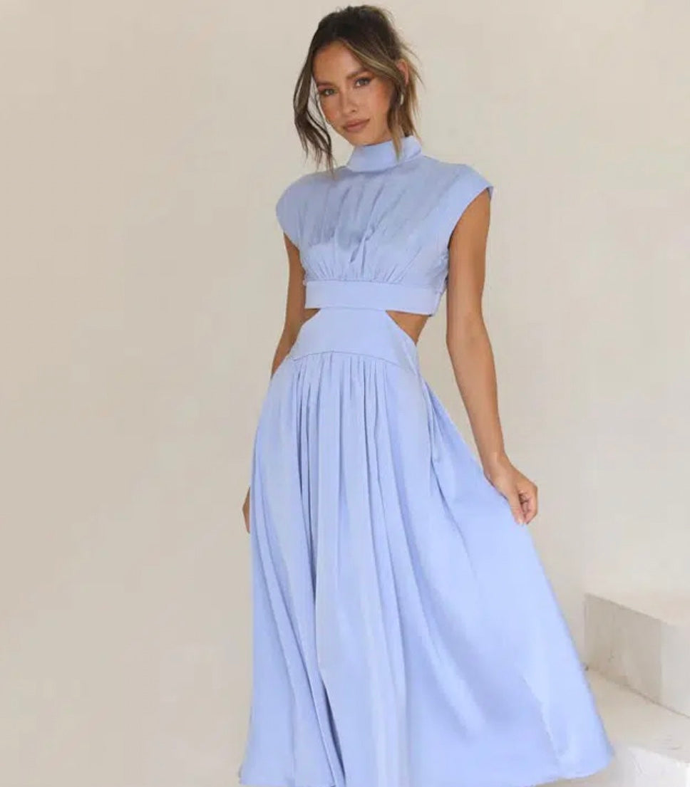 Vestido Elegante Mujer – Largo con Cut Out Chic para Eventos Especiales