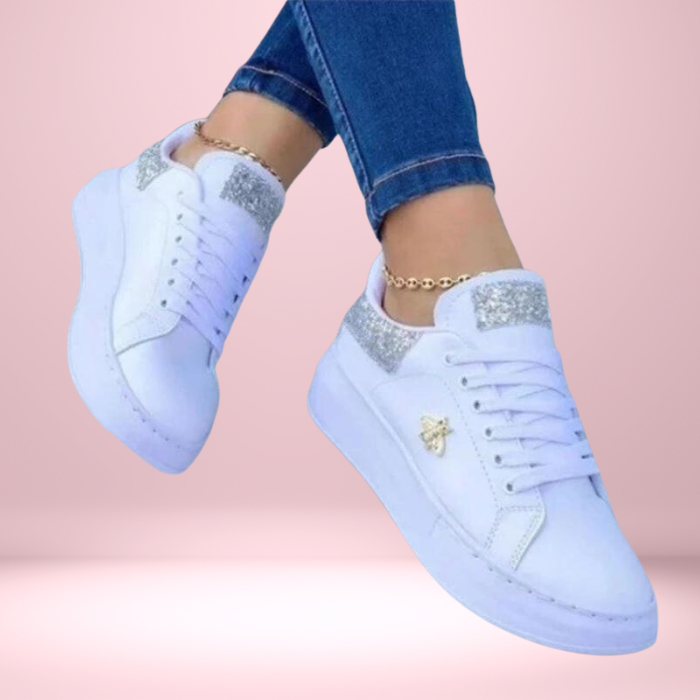 Zapatillas de mujer brillantes, confortables y estilosa para diario