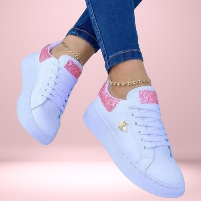 Zapatillas de mujer brillantes, confortables y estilosa para diario