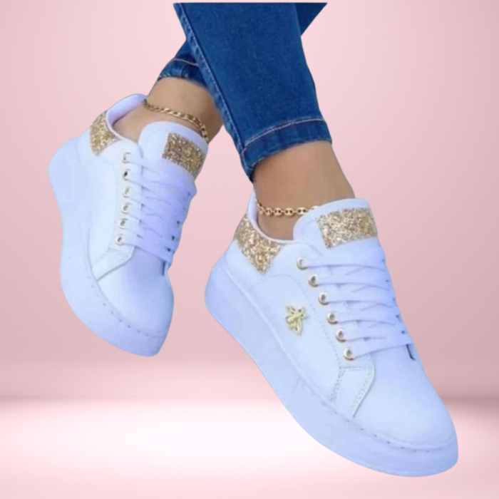 Zapatillas de mujer brillantes, confortables y estilosa para diario