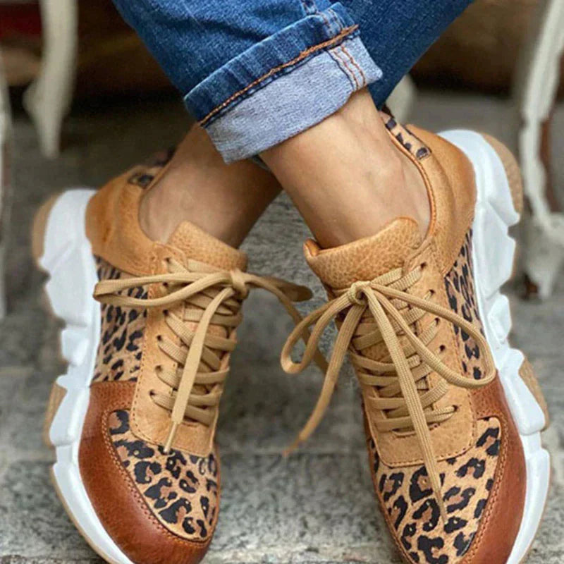 Zapatillas Cómodas con Estampado de Leopardo – Estilo y Confort