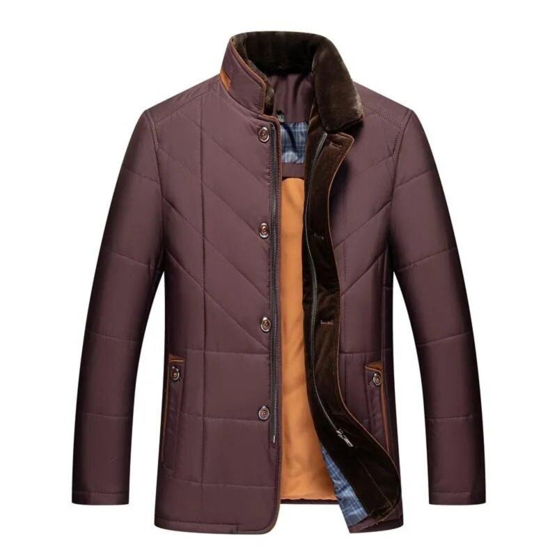 Chaqueta acolchada hombre cálida elegante casual otoño-invierno