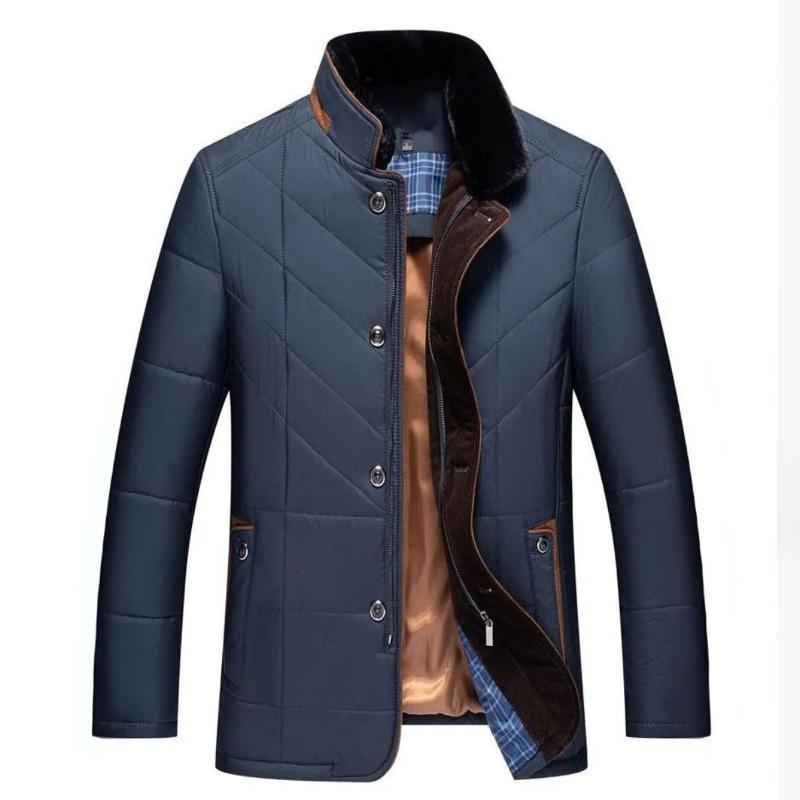 Chaqueta acolchada hombre cálida elegante casual otoño-invierno
