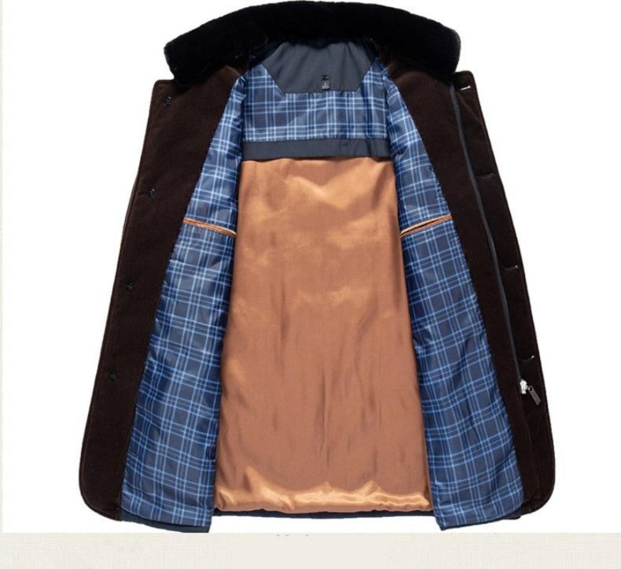Chaqueta acolchada hombre cálida elegante casual otoño-invierno